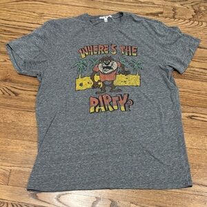 Junk Food Gray Graphic T-Shirt Where’s The Party?